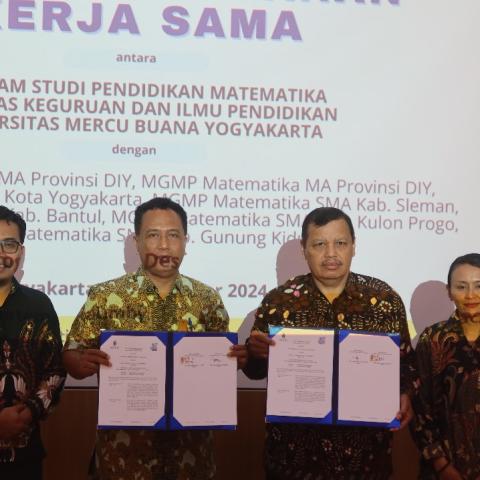 Implementasi Tri Dharma Pendidikan, Prodi Pendidikan Matematika FKIP UMBY tandatangani Kerja Sama dengan MGMP Matematika SMA/MA se-DIY